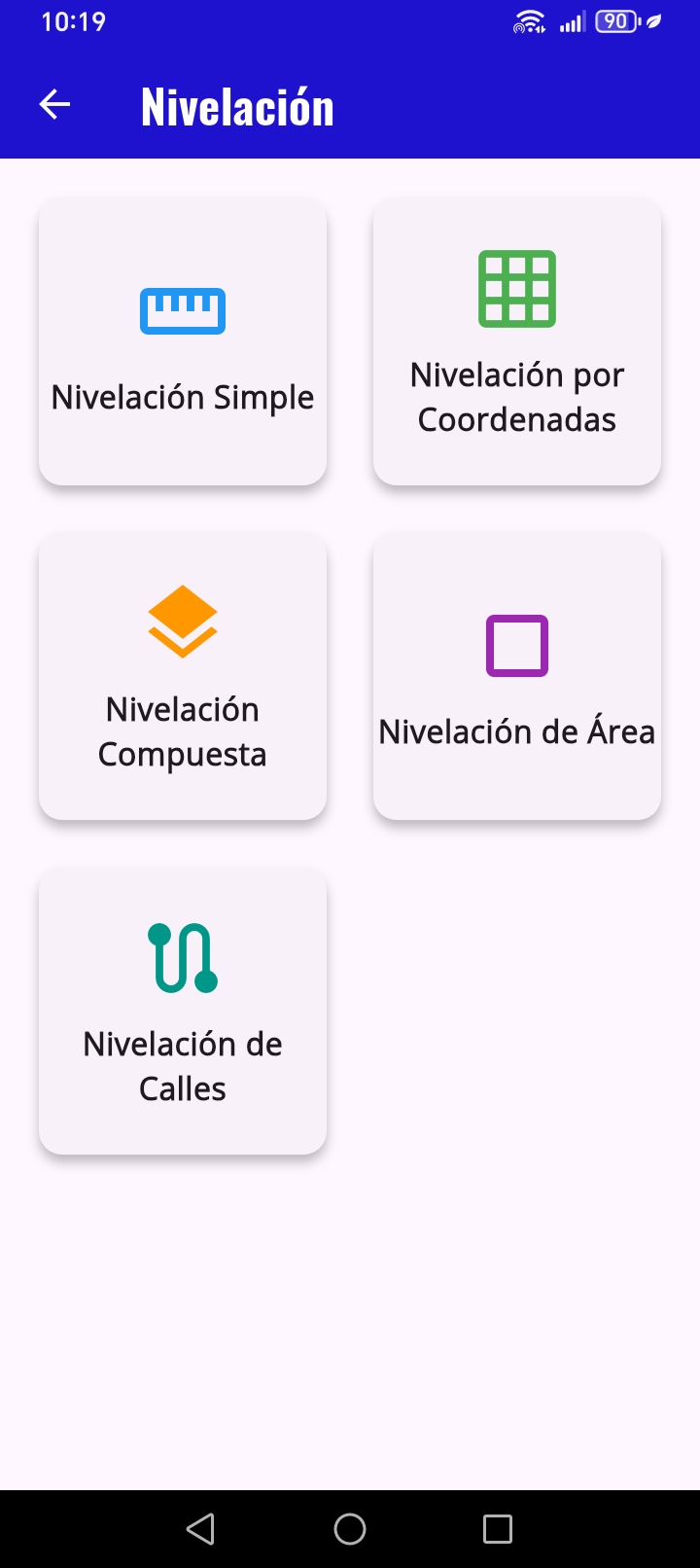 Pantalla principal de TopoApp